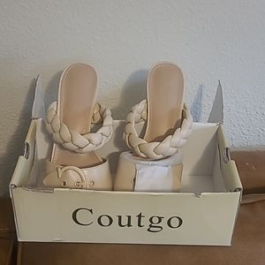 Cream bone dress women's shoes